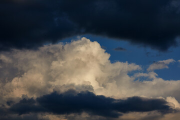 Fototapeta na wymiar beautiful sky with clouds and sun