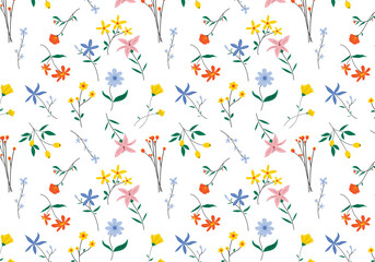 hand draw floral pattern