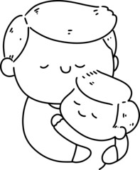Father's Day Doodle Cute Illustration
