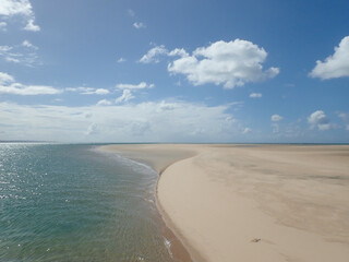 Sand Bar in Mozambique, Africa