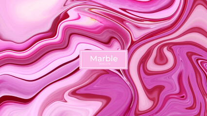 Liquid marble stone effect hand paint pink red acrylic pouring marble paper abstract texture