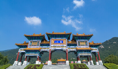 Panshan Mountain Scenery in Tianjin, China