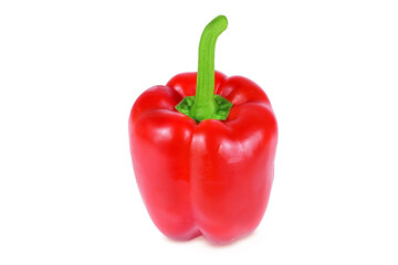 Red pepper on an isolated white background