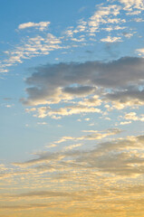 Obraz premium sunset over the clouds