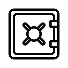 Locker icon. safe sign. vector illustration