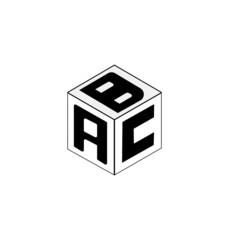 cube letter logo design, Font letter logo design.