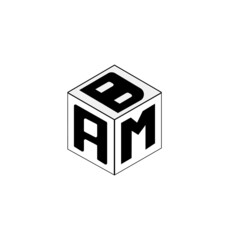 cube letter logo design, Font letter logo design.