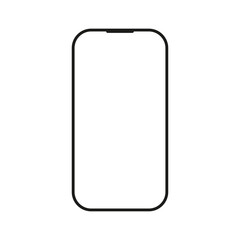 Mobile phone line icon, phone editable stroke outline icon, high quality vector symbol for mobile app.