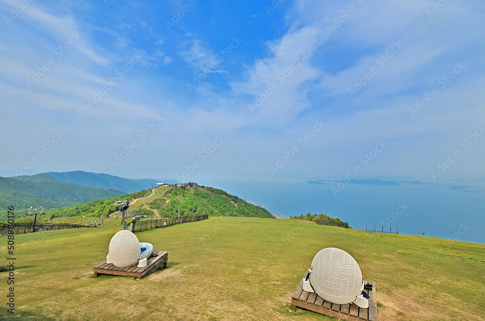 Wall mural 滋賀県びわ湖バレイから見る風景