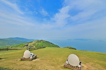 滋賀県びわ湖バレイから見る風景