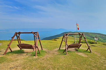 Fototapeta premium 滋賀県びわ湖バレイの風景