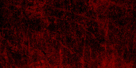 Dark background grunge texture design with distressed dark red rust pattern, Scary red wall for background. red wall scratches, Red stained grungy background or texture.