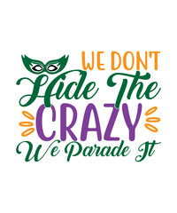 Obraz premium Mardi gras t shirt designs
