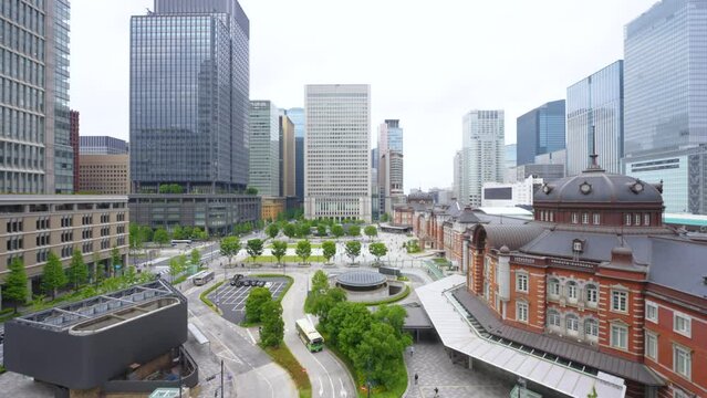 東京駅の風景動画