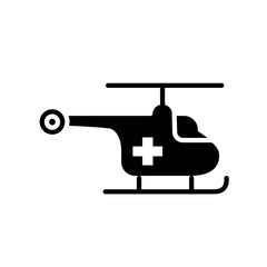 Helikopter medyczny ikona - obrazy, fototapety, plakaty
