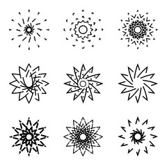 Celebration explosion star beam vector illustration abstract