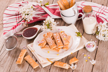 Puff pastry cookies.