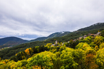 Obraz premium Autumn in Ordesa and Monte Perdido National Park, Spain