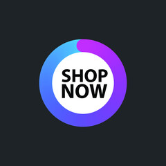 Shop now tags in circle shape