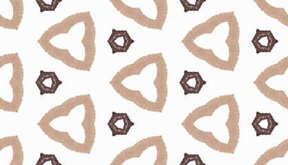 Watercolor Geometric Pattern. Symmetry Texture.