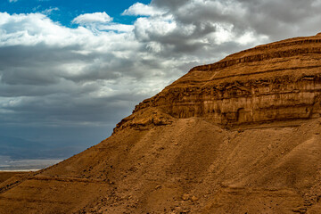 The beautiful landscape of the Negev Desert in southern Israel 
