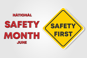 National safety month concept