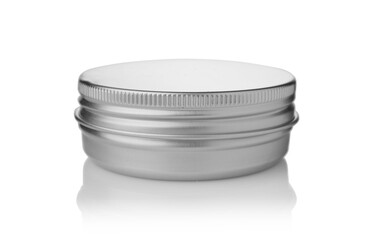 Metal can isolated on white.