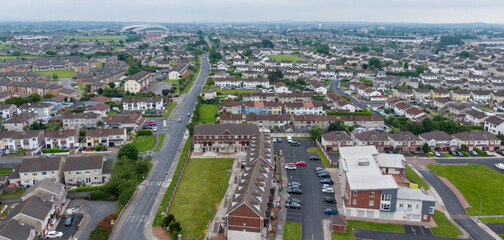 Naklejka premium caherdavin, limerick estate view,Limerick, Ireland ,June,05,2022.