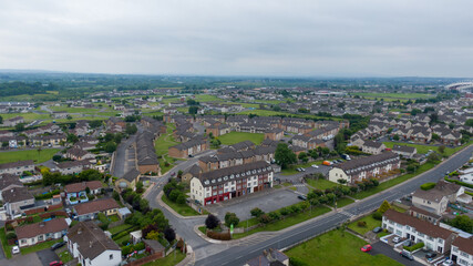Fototapeta na wymiar caherdavin, limerick estate view,Limerick, Ireland ,June,05,2022.