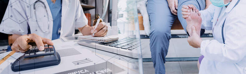 young asian physical therapist working with senior woman on walking with a walker