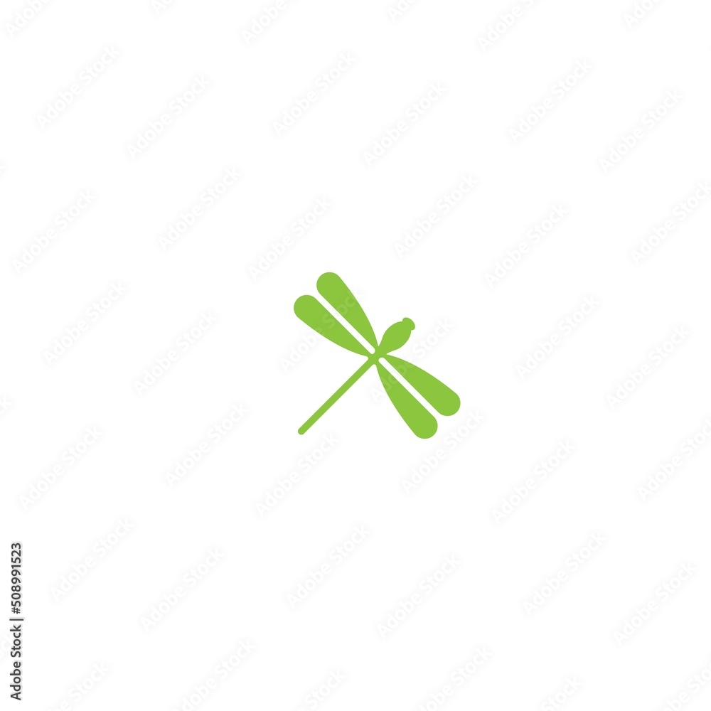 Sticker dragonfly icon