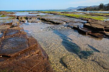 Rocky coastline in Australia