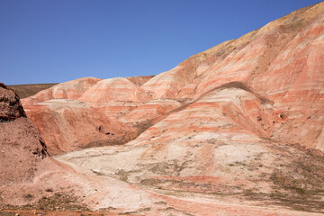 Fototapeta premium Fantastic red mountains. Khizi region. Azerbaijan.