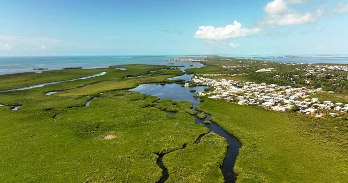 Drone clip John Pennekamp Coral Reef State Park circa 2022