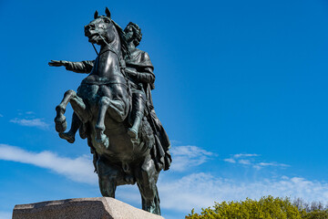 Fototapeta premium statue of the king charles iv