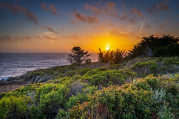 Obraz premium Carmel Sunset on the Point