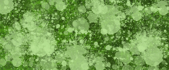 A beautiful illustration with splatter background.