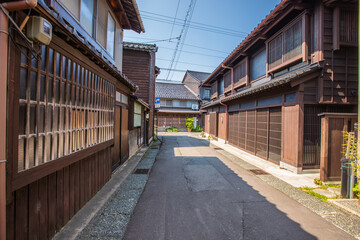 Fototapeta premium 石川県金沢市 ひがし茶屋街の風景 