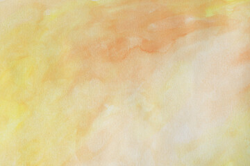 brush painted yellow and orange aquarelle background