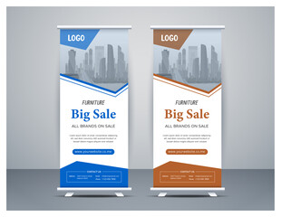 Professional, Clean and Modern Corporate Roll up Banner Template
