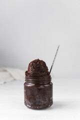 Double chocolate edible cookie dough, Double chocolate ice cream,  scoop of chocolate ice cream or cookie dough