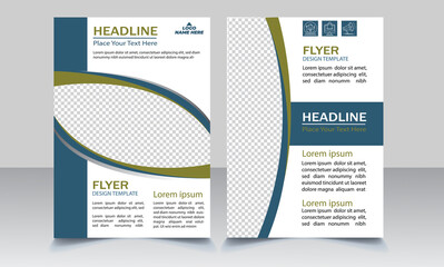 Brochure design. Corporate business flyer template design. Editable A4 poster for business, education, presentation, website, magazine cover.