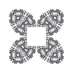 Fototapeta premium Geometric pattern, ornament, vector decorative element.