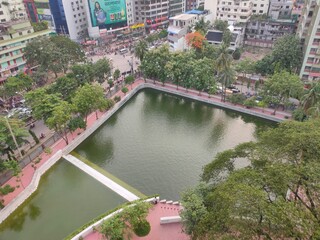 Fototapeta premium aerial view | view of the city | cityscape | landscape | Drone View