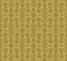antique background with ornament, seamless pattern