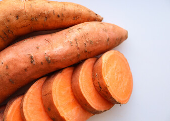 Orange sweet potatoes