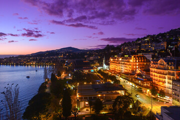 Obraz premium Panoramaansicht Montreux-Schweiz