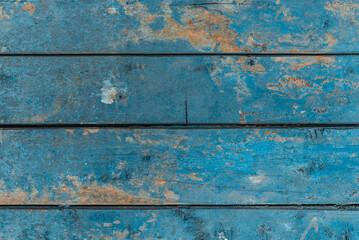 Fototapeta premium vintage old painted blue wooden background for text, advertising or design