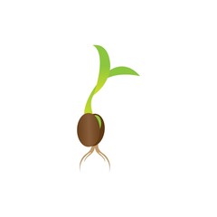 sprouts icon logo vector design