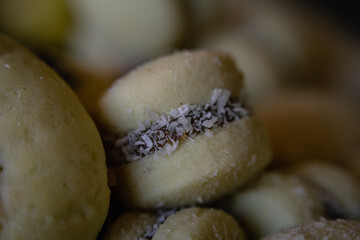 thin chocolate and dulce de leche puff pastry